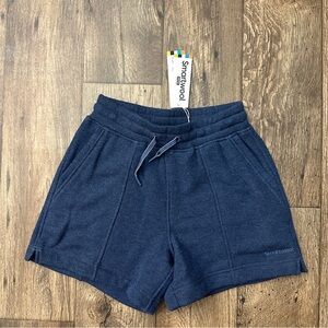 Smartwool Terry 29% Merino Wool Blend Shorts Women’s Size XS Dark Blue